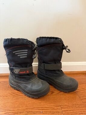 Kamik Rocket Kids Boots, Warm + Waterproof Insulated Snow Boots for Kids Size 3